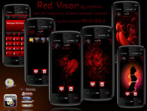Red Vision By Morkino and Wallpapers By Devil Child