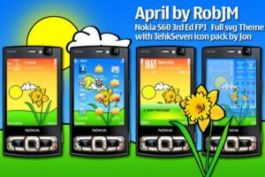 April theme for symbian os mobile phones