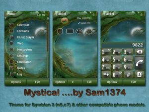 mystical nokia theme by sam1374 for symbian^3 phones