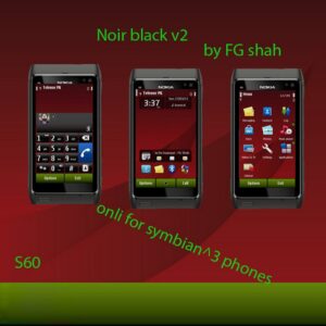 symbian3mobile theme noir black by fgshah