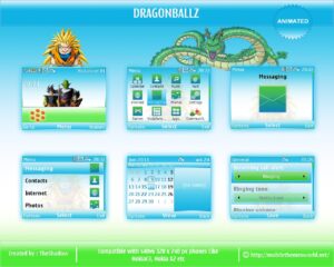 DragonballZ cartoon theme for nokia c3 