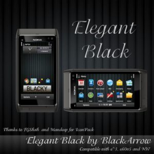 elegant black themes for nokia n8 by blackarrow