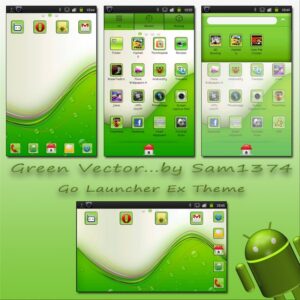 green vector android mobile theme