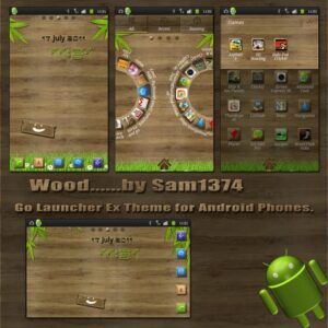 woodem android mobile phone theme by sam